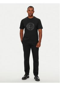 Just Cavalli T-Shirt 77OAHE05 Czarny Regular Fit. Kolor: czarny. Materiał: bawełna #4