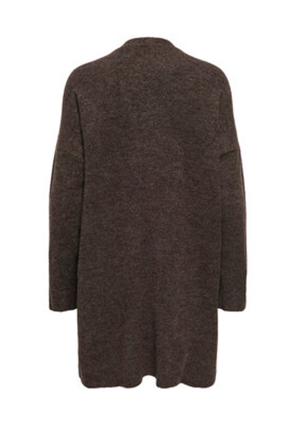 only - ONLY Kardigan Talio 15358604 Brązowy Regular Fit. Kolor: brązowy. Materiał: syntetyk