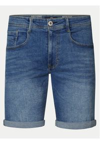 Petrol Industries Szorty jeansowe M-1040-SHO002 Niebieski Slim Fit. Kolor: niebieski. Materiał: bawełna #8