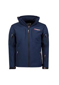 Geographical Norway Softshell TUNAR DB NAVY MEN 009 (WY9170H/GN/Navy). Kolor: niebieski. Materiał: softshell. Sport: turystyka piesza #1