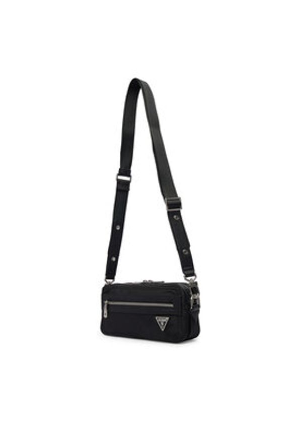 Guess Saszetka HMBENY P6250 Czarny. Kolor: czarny. Materiał: materiał