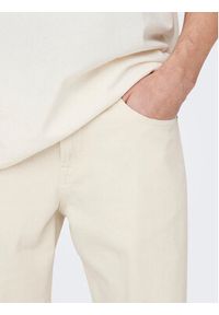 Only & Sons Jeansy 22025917 Biały Loose Fit. Kolor: biały