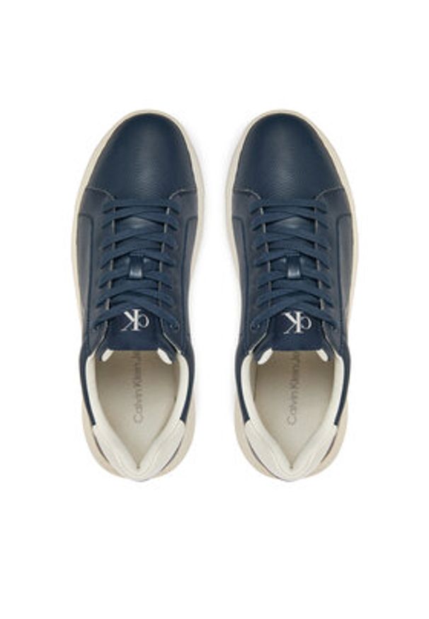 Calvin Klein Jeans Sneakersy Chunky Cupsole Lth Mg Tc YM0YM01198 Granatowy. Kolor: niebieski. Materiał: skóra