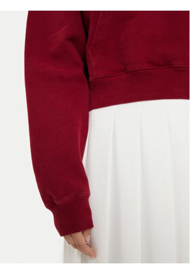 Tommy Jeans Bluza Varsity DW0DW19291 Czerwony Relaxed Fit. Kolor: czerwony. Materiał: bawełna