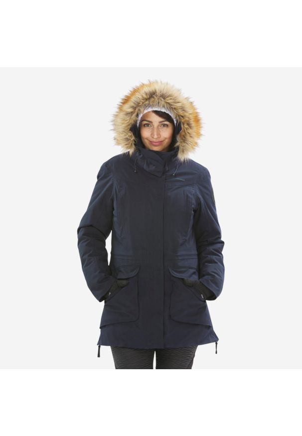 quechua - Second Life - Parka turystyczna damska zimowa Quechua SH900... - Stan Dobry. Kolor: niebieski. Sezon: zima