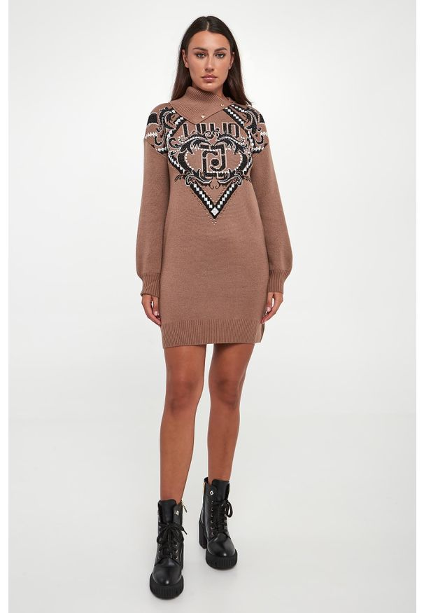 Liu Jo - Sukienka wełniana mini LIU JO. Materiał: wełna. Długość: mini