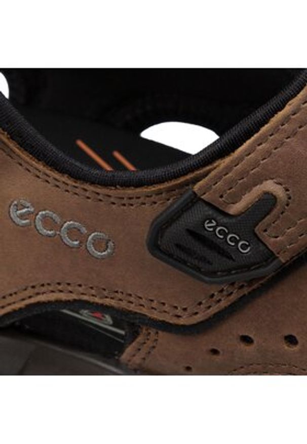 ecco - ECCO Sandały Offroad 82204402114 Brązowy. Kolor: brązowy. Materiał: nubuk, skóra