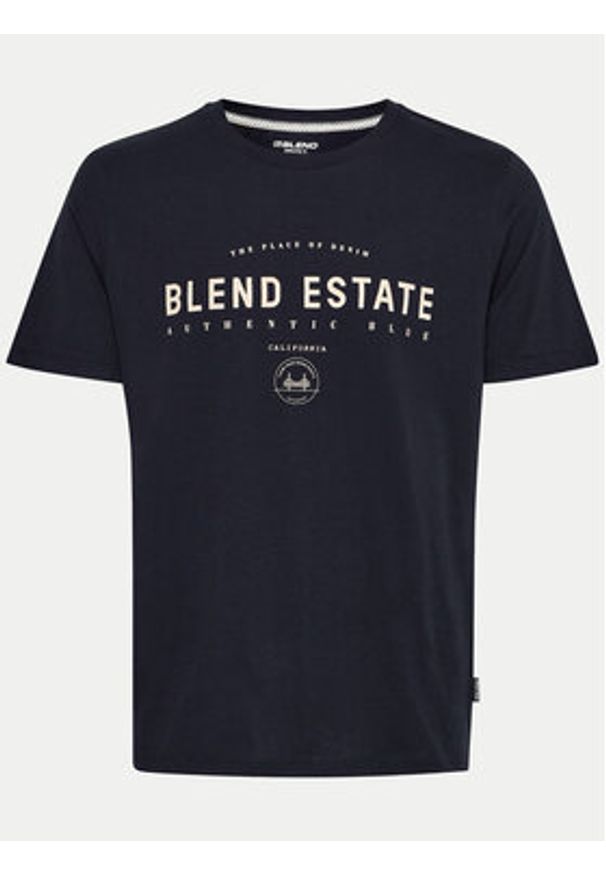 Blend T-Shirt 20717160 Czarny Regular Fit. Kolor: czarny. Materiał: bawełna