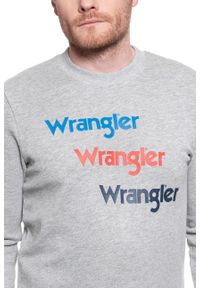 Wrangler - WRANGLER SEASONAL LOGO SWEAT MID GREY MEL W6A5HAX37 #8