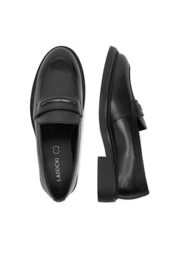 Lasocki Mokasyny CEO-RST-56007-03 Czarny. Kolor: czarny. Materiał: skóra