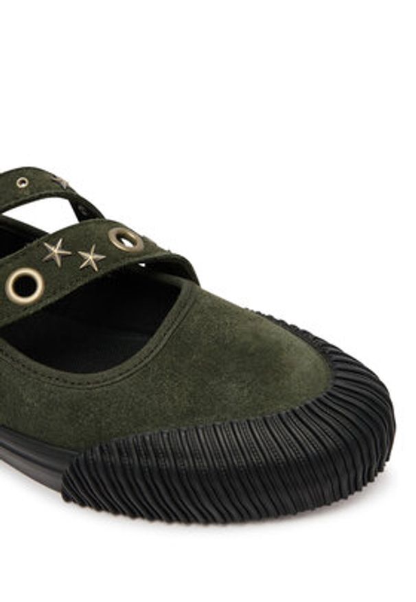 Vans Półbuty Mary Jane Straps VN000D9AOLV1 Zielony. Kolor: zielony. Materiał: zamsz, skóra