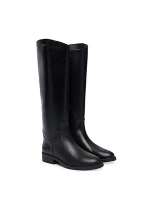 Coach Kozaki Park Tall CCH75 Czarny. Kolor: czarny. Materiał: skóra