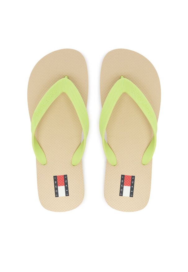 Tommy Jeans Japonki Tjw Logo Summer Sandal EN0EN02979 Żółty. Kolor: żółty. Materiał: syntetyk