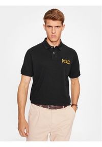 Polo Ralph Lauren Polo 710920206001 Czarny Regular Fit. Typ kołnierza: polo. Kolor: czarny. Materiał: bawełna