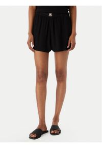 BOSS Szorty materiałowe Double B 50561257 Czarny Regular Fit. Kolor: czarny. Materiał: wiskoza #1