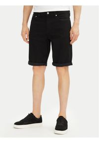 Calvin Klein Jeans Szorty jeansowe J30J327514 Czarny Slim Fit. Kolor: czarny. Materiał: bawełna #1