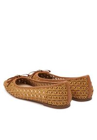 TwinSet - TWINSET Baleriny 251TGT030 Brązowy. Kolor: brązowy. Materiał: skóra #3