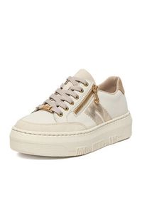 Rieker Sneakersy M1912-80 Écru. Kolor: kremowy. Materiał: skóra, syntetyk #8