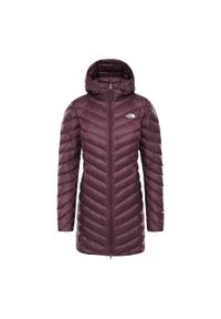 Kurtka turystyczna zimowa damska The North Face W Trevail Parka. Kolor: czerwony, wielokolorowy, brązowy. Sezon: zima