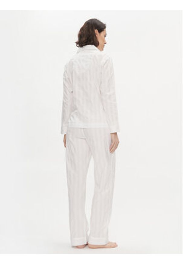Lauren Ralph Lauren Piżama ILN92305 Biały Regular Fit. Kolor: biały. Materiał: bawełna