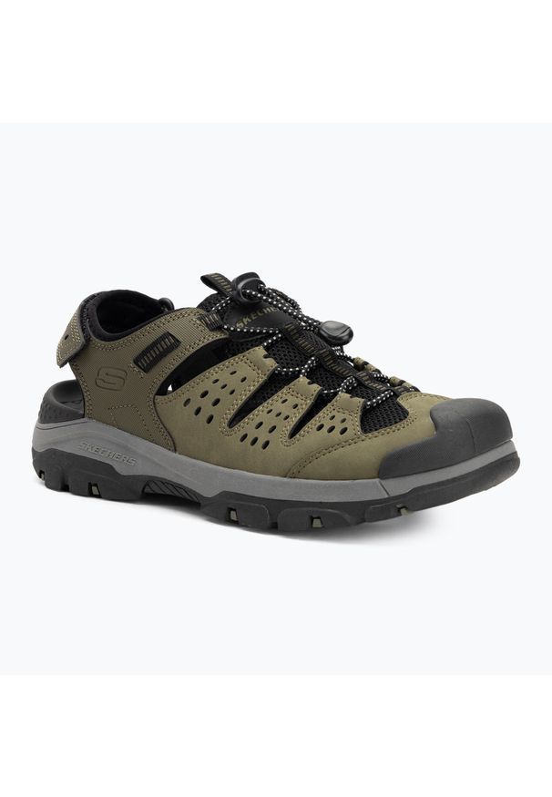 skechers - ały męskie SKECHERS Tresmen Menard. Kolor: zielony