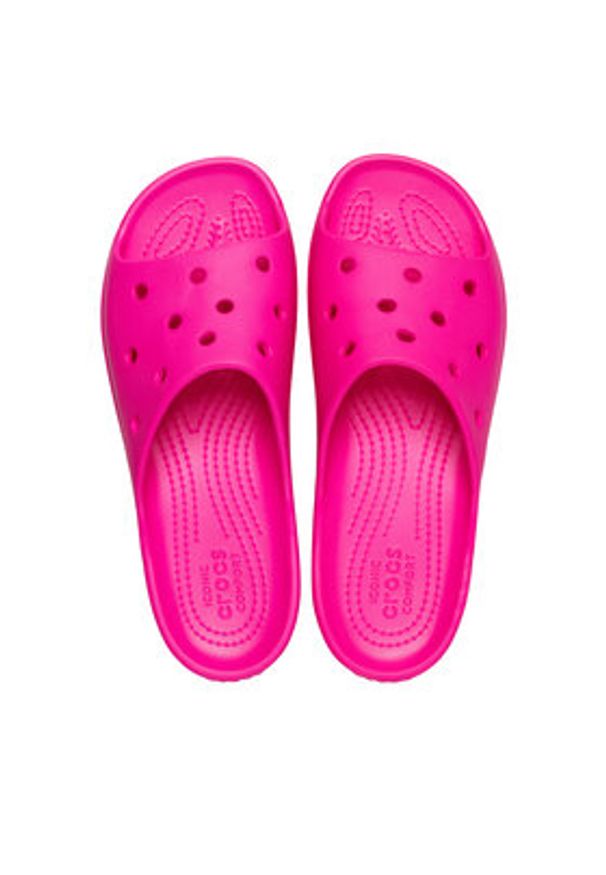 Crocs Klapki Classic Platform Slide 208180 Różowy. Kolor: różowy. Obcas: na platformie