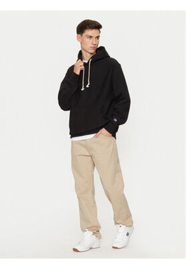 Champion Bluza 220705 Czarny Relaxed Fit. Kolor: czarny. Materiał: bawełna