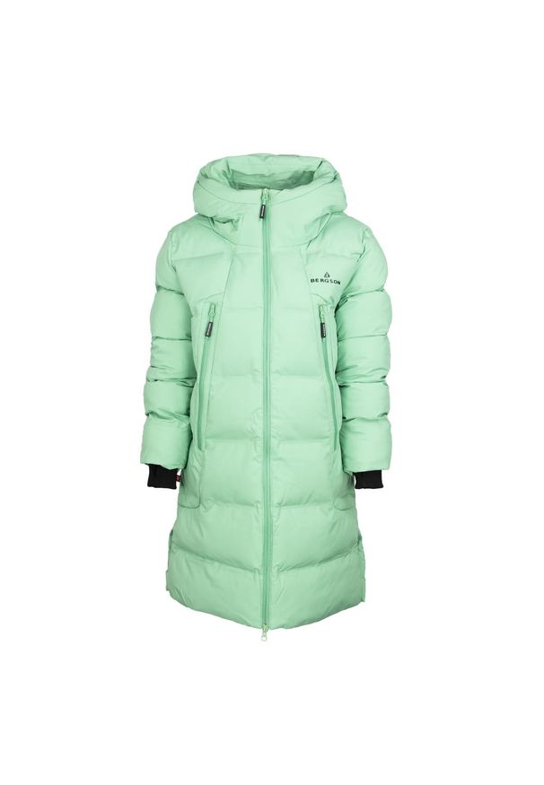 Bergson - Kurtka damska płaszcz SNOW LEOPARD Primaloft1. Kolor: żółty, wielokolorowy, zielony. Technologia: Primaloft. Sezon: zima