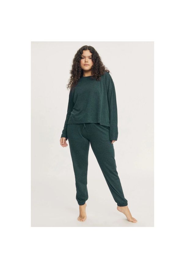 GIRLFRIEND COLLECTIVE - Damskie spodnie dresowe Girlfriend Collective Reset. Kolor: zielony. Materiał: dresówka. Długość: długie. Sport: bieganie