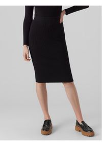 Vero Moda Spódnica ołówkowa 10290677 Czarny Slim Fit. Kolor: czarny. Materiał: wiskoza