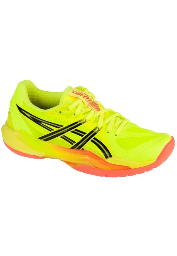 Buty Asics Powerbreak Ff Paris 1072A110-750 żółte. Kolor: żółty. Materiał: guma. Szerokość cholewki: normalna. Sport: siatkówka