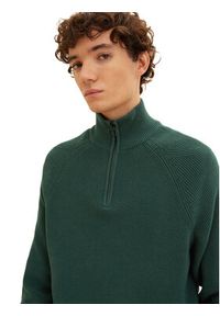 Tom Tailor Denim Sweter 1033779 Zielony Regular Fit. Kolor: zielony. Materiał: bawełna, denim #4