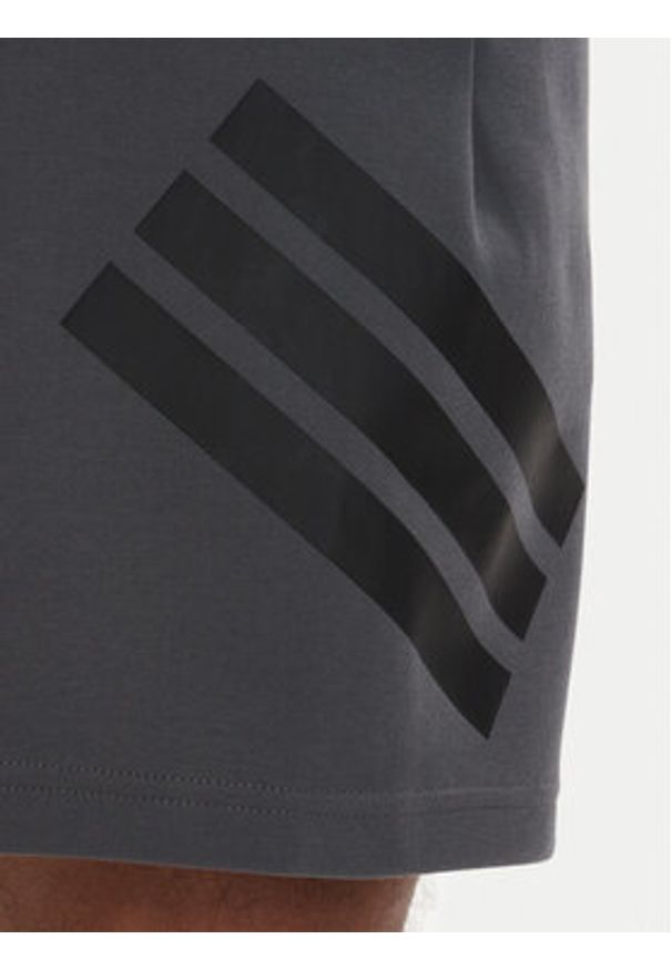 Adidas - adidas Szorty sportowe Future Icons 3-Stripes KD5241 Szary Regular Fit. Kolor: szary. Materiał: syntetyk. Styl: sportowy