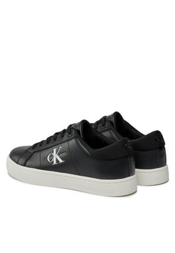 Calvin Klein Jeans Sneakersy Classic Cupsole Low Laceup Lth YM0YM00864 Czarny. Kolor: czarny. Materiał: skóra