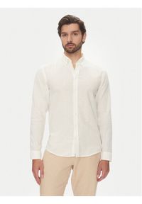 Lindbergh Koszula 30-203344B Biały Relaxed Fit. Kolor: biały. Materiał: bawełna