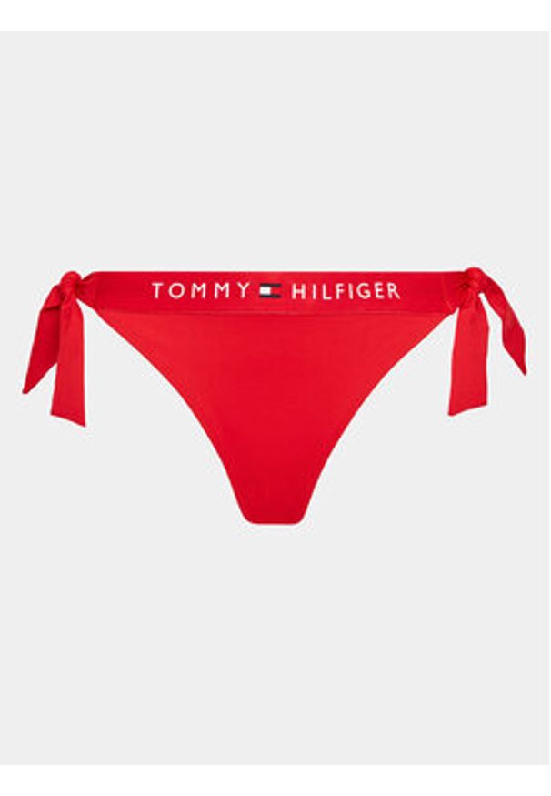 TOMMY HILFIGER - Tommy Hilfiger Dół od bikini UW0UW04497 Czerwony. Kolor: czerwony. Materiał: syntetyk