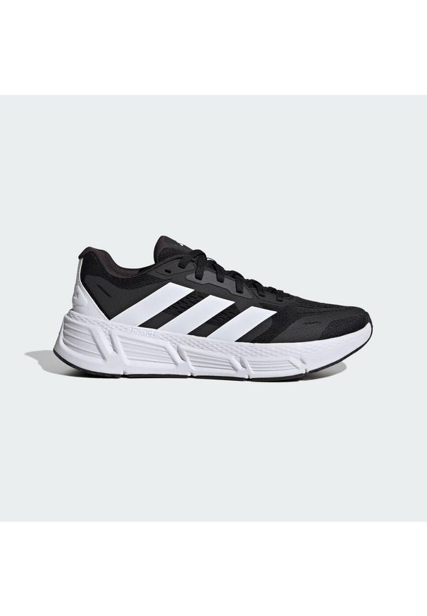 Adidas - Buty Questar. Kolor: biały, czarny, szary, wielokolorowy. Materiał: materiał. Sport: bieganie