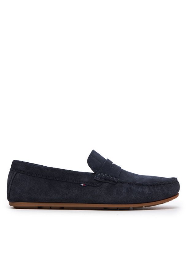 TOMMY HILFIGER - Tommy Hilfiger Mokasyny Casual Hilfiger Suede Driver FM0FM04998 Granatowy. Okazja: na co dzień. Kolor: niebieski. Materiał: zamsz, skóra. Styl: casual