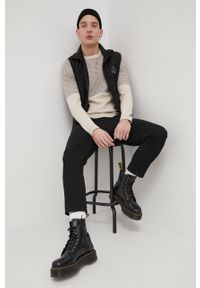 Only & Sons Spodnie męskie kolor czarny dopasowane. Kolor: czarny. Materiał: bawełna, tkanina. Wzór: gładki