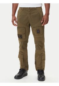 Aeronautica Militare Spodnie materiałowe 252PA1387UCT0149 Zielony Regular Fit. Kolor: zielony. Materiał: bawełna