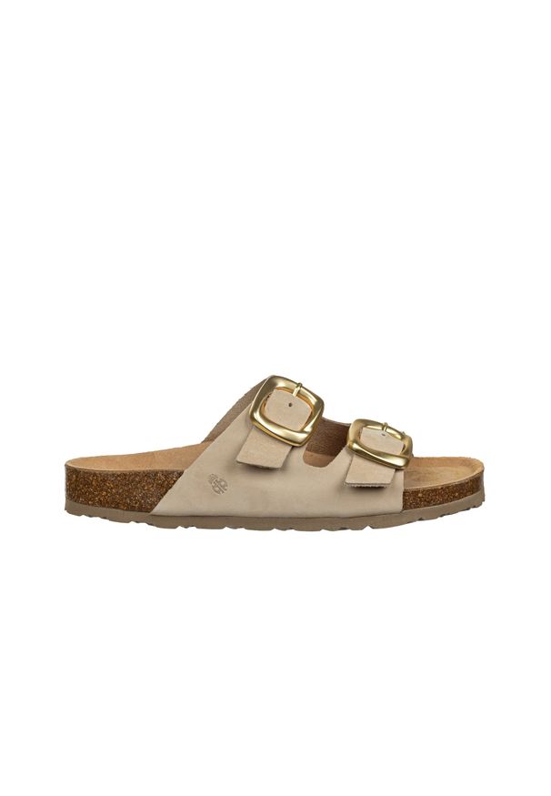 Klapki Yokono Granada-700 Nobuck Sand, Beżowy, Skóra naturalna - 40. Kolor: beżowy. Materiał: materiał. Wzór: paski. Styl: elegancki