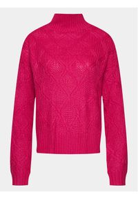Brave Soul Sweter LK-555BARNEYB Różowy Regular Fit. Kolor: różowy. Materiał: wiskoza #1