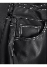 JJXX Spodnie z imitacji skóry Lila 12276595 Czarny Wide Leg. Kolor: czarny. Materiał: skóra #7