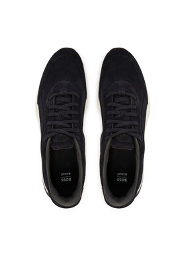 BOSS Sneakersy Ttnm Evo 50563920 Granatowy. Kolor: niebieski. Materiał: skóra, zamsz