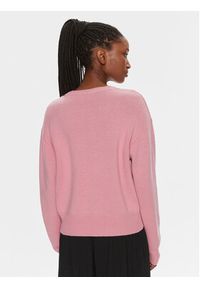 Pinko Sweter Burgos 100414 Y7Z4 Różowy Regular Fit. Kolor: różowy. Materiał: wełna #4
