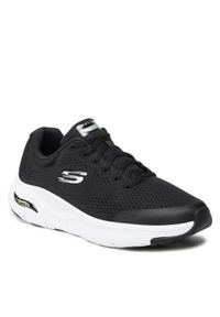 skechers - Sneakersy SKECHERS - Arch Fit 232040/BKW Black/Fit. Kolor: czarny. Materiał: materiał #1