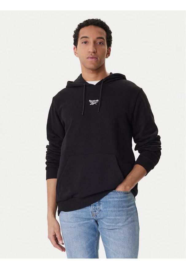 Reebok Bluza Babb RK25550CCM Czarny Regular Fit. Kolor: czarny. Materiał: syntetyk