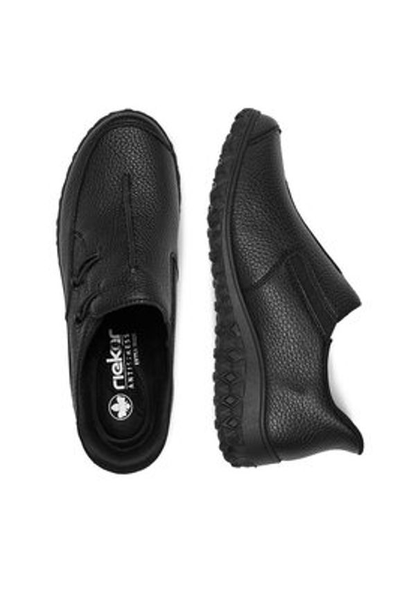 Rieker Półbuty 59559-00 Czarny. Kolor: czarny. Materiał: skóra, syntetyk