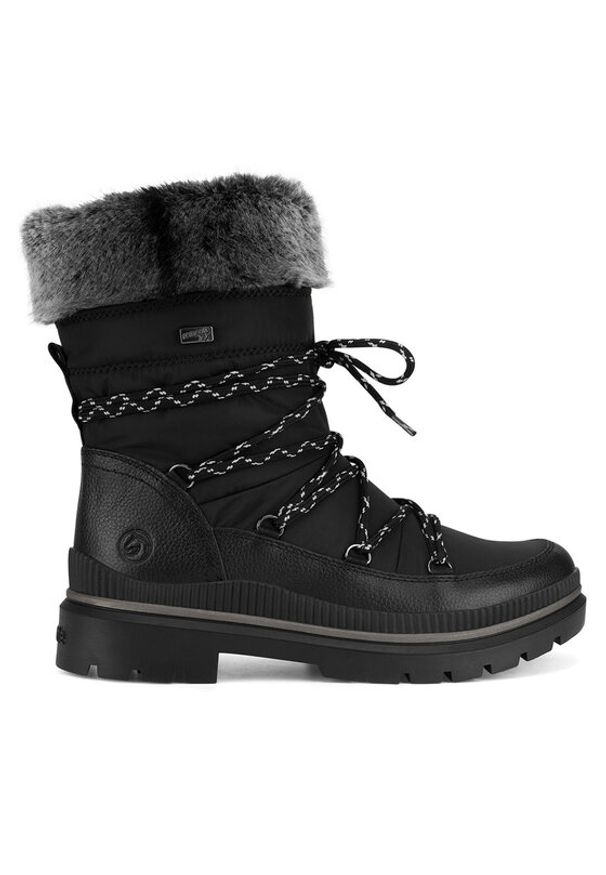 Remonte Botki D0C81-03 Czarny. Kolor: czarny. Materiał: skóra