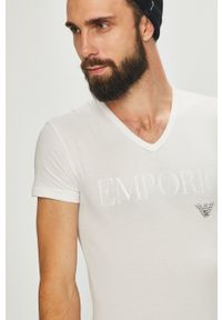 Emporio Armani Underwear - Emporio Armani - T-shirt 110810. Okazja: na co dzień. Kolor: biały. Materiał: dzianina. Wzór: nadruk. Styl: casual #3